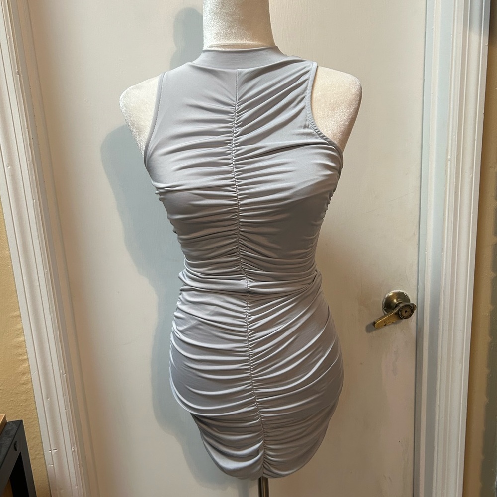 Love by Design Size Sm Ruched Mini Dress - Picture 1 of 2
